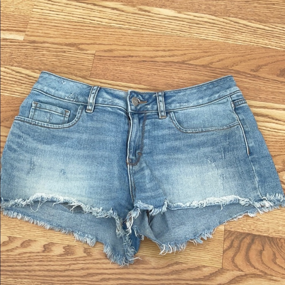 PINK denim shorts